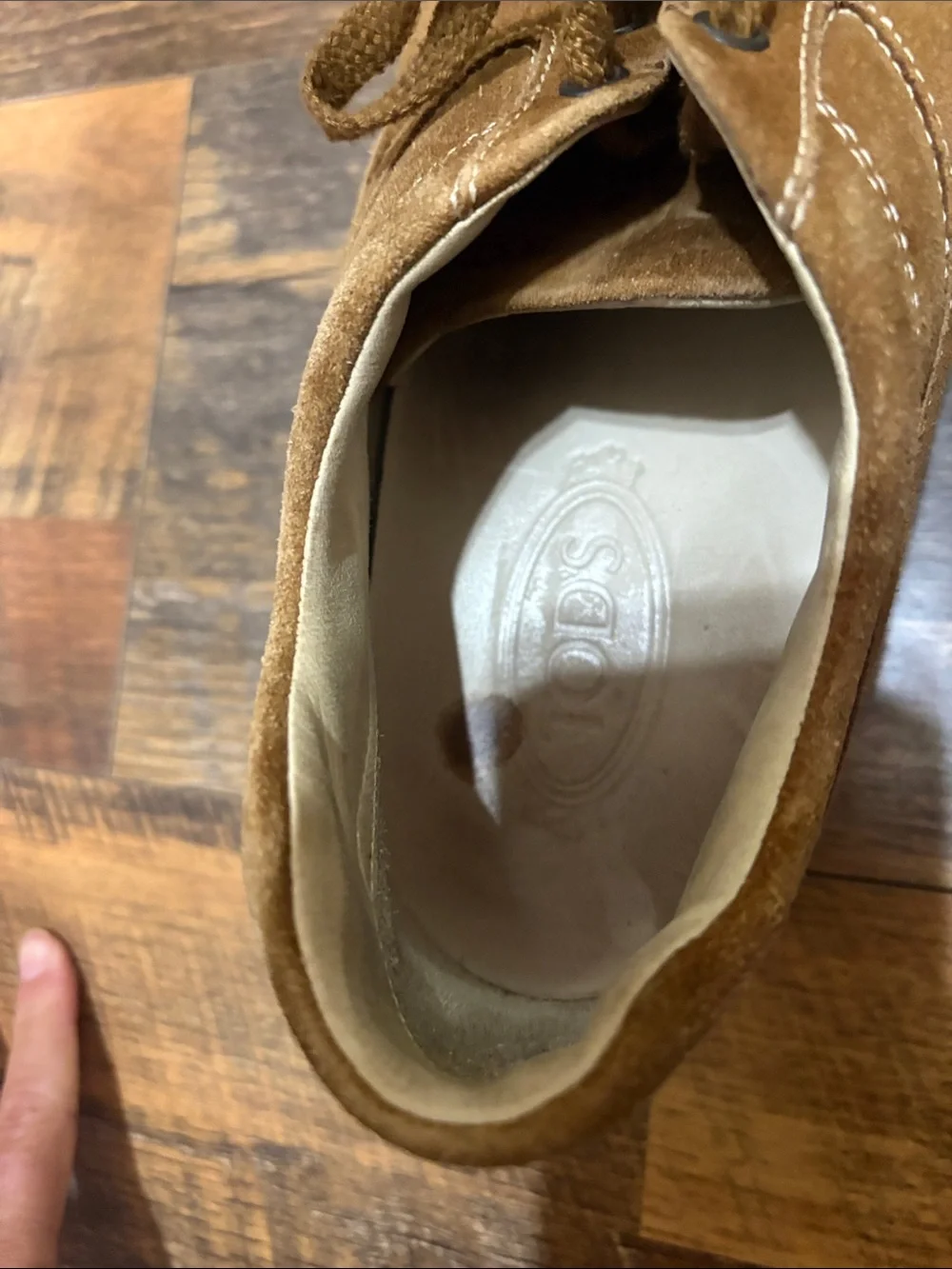 Tods Mens Player Laced RE Hazel Shoes Sneakers 11 Italy